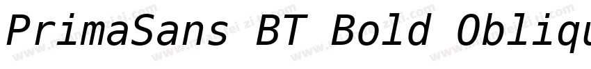 PrimaSans BT Bold Oblique字体转换